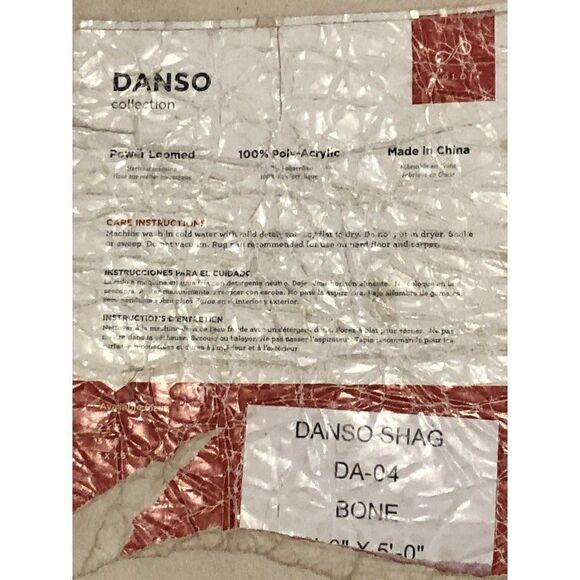 Loloi Danso Shag DA-04 Bone Area Rug Shaggy - Picture 2 of 2